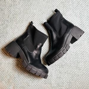 TORRID Chunky Black Ankle Boots Womens Platform sz13